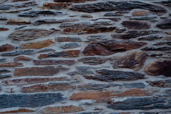 Textura Muro Piedra Con Cemento Fondos Piedra Con Cemento Gris — Foto de Stock
