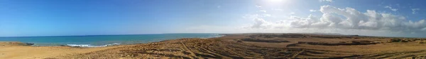 Panoramatický Výhled Poušť Pobřeží Karibiku Guajira Krajina Karibského Moře Pouště — Stock fotografie