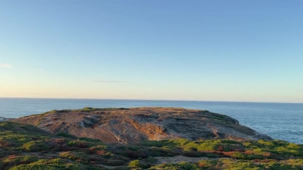 Paesaggio Tramonto Area Longa Barreiros Lugo Galizia Video Orizzontale Tramonto — Video Stock