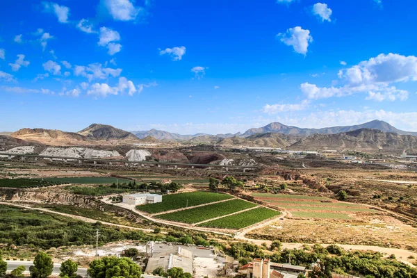 Bela Vista Panorâmica Castelo Mola Novelda Alicante Espanha — Fotografia de Stock