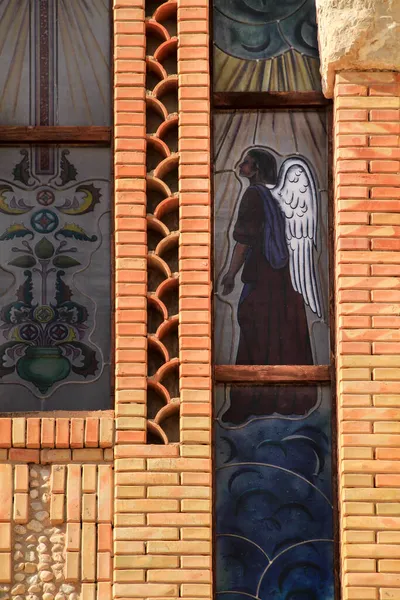 Novelda Alicante Spain September 2021 Guardian Angel Stained Glass Sanctuary — 스톡 사진