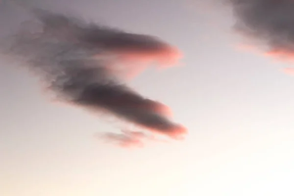 Розовые Облака Прекрасное Небо Закате Аликанте Испания — стоковое фото
