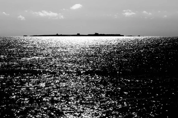 Wyspa Tabarca Morze Śródziemne Pod Słońcem Rano — Zdjęcie stockowe