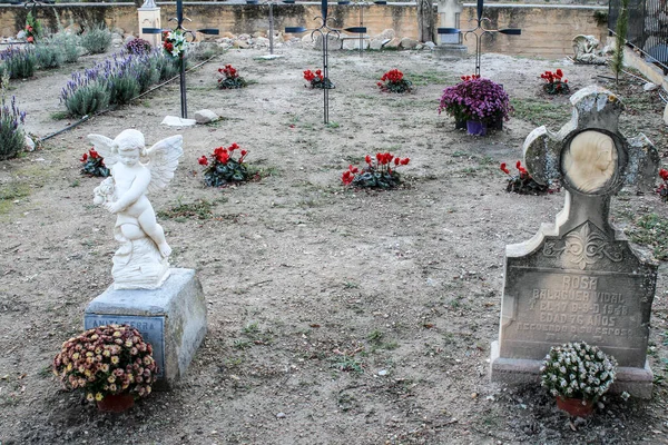 Guadalest Alicante Spagna Novembre 2021 Bellissimo Antico Cimitero Del Castello — Foto Stock