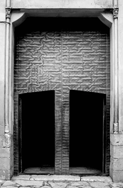Porta Metal Forjada Velha Guadalest Alicante Espanha — Fotografia de Stock