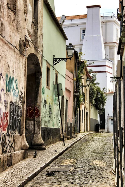 Lisboa Portugal Mayo 2018 Antiguas Casas Coloridas Calles Lisboa Portugal — Foto de Stock