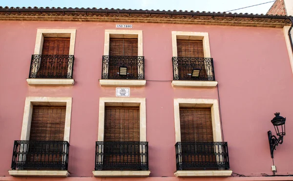 Polop Alicante España Noviembre 2021 Fachadas Típicas Histórica Ciudad Polop —  Fotos de Stock