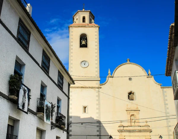 Бенимантелл Аликанте Испания Ноября 2021 Года Красивая Церковь Сан Висенте — стоковое фото