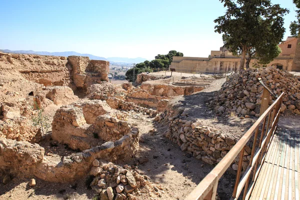 Novelda Alicante Spain March 2022 Tower Archeological Remains Mola Castle — 스톡 사진