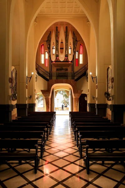 Novelda Alicante Spain March 2022 Ceiling Pipe Organ Music Instrument — Stock Photo, Image