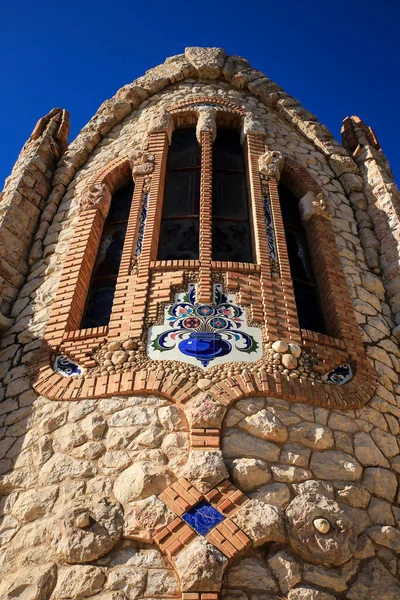 Novelda Alicante Spain March 2022 Carved Stone Details Stone Arches — 스톡 사진