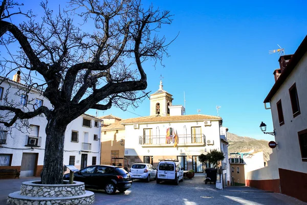 Confrides Alicante Spagna Febbraio 2022 Facciata Del Municipio Nel Villaggio — Foto Stock