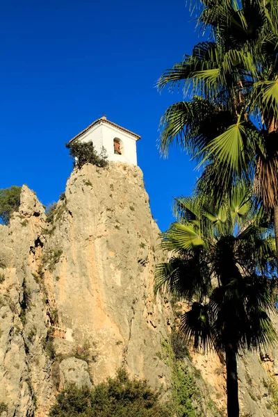 Torre Sino Castelo Guadalest Aldeia Província Alicante Espanha — Fotografia de Stock