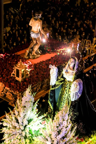 Elche スペイン 2022年4月13日 エルチェにおける同胞団クリスト ペルドンの行列 イースターパレード — ストック写真