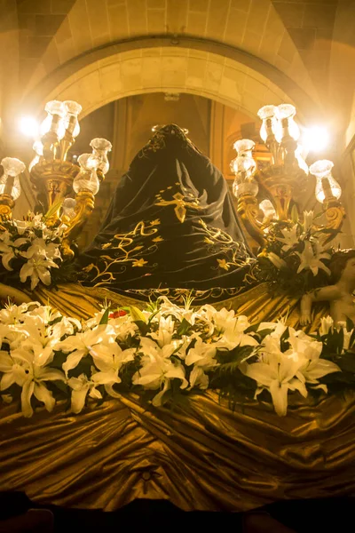 Elche Spain April 2022 Beautiful Mater Desolata Virgin Mary Easter — 图库照片