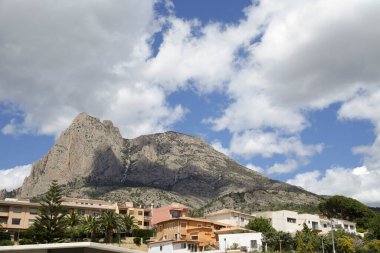 Beautiful view of the Puig Campana Mountain in Finestrat town