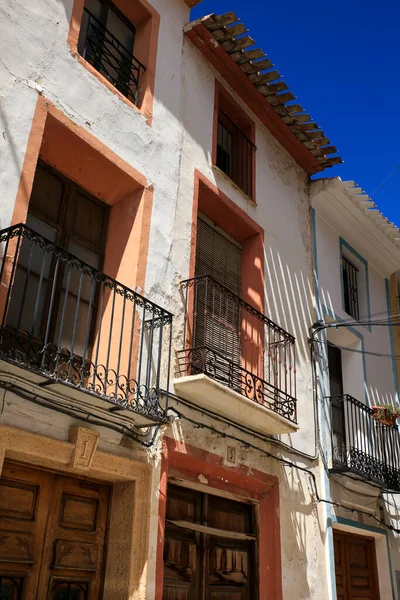 Finestrat Alicante Spain April 2022 Beautiful Facades Old Houses Finestrat — Stock Photo, Image