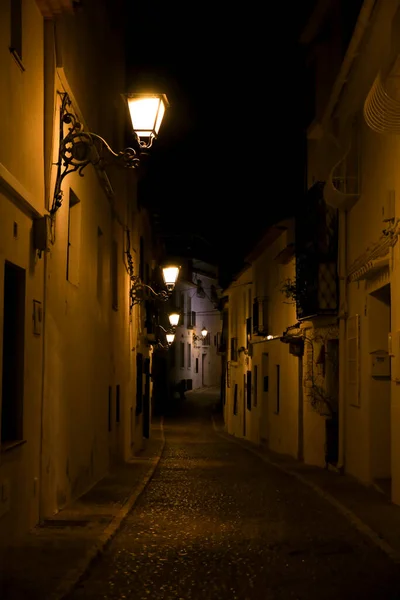 Altea Alicante España Julio 2020 Calles Estrechas Hermosas Fachadas Encaladas — Foto de Stock