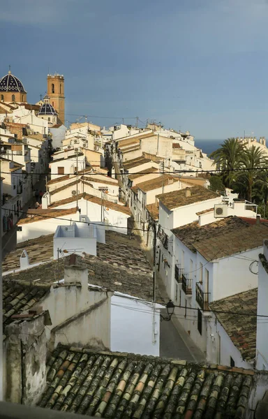 Beautiful View Altea Town Its Whitewashed Facades — Foto Stock