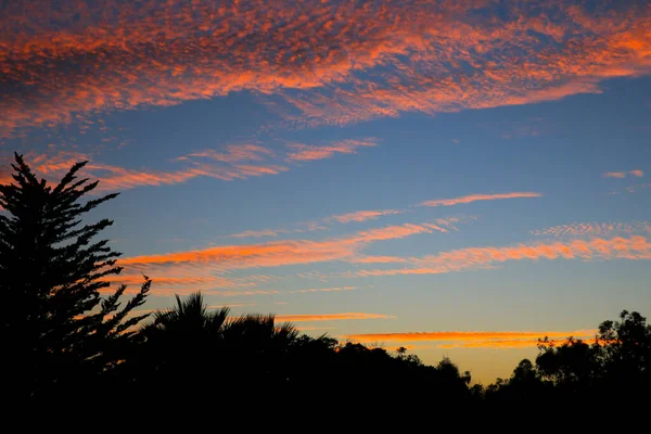 Nubes Rosadas Precioso Cielo Atardecer Alicante Verano —  Fotos de Stock