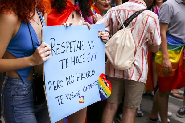 Santa Pola Alicante Spain July 2022 Spanish People Attending Gay — Stockfoto