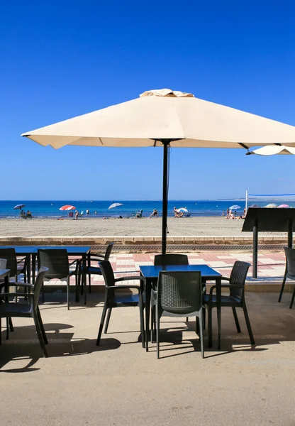 Santa Pola Alicante Spain June 2022 Beach Bar Restaurant Empty — Stockfoto
