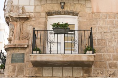 Cartagena, Murcia, İspanya - 18 Temmuz 2022: Kartagena 'daki Najera Dükü' nün güzel dış görünüşü