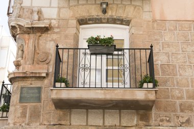 Cartagena, Murcia, İspanya - 18 Temmuz 2022: Kartagena 'daki Najera Dükü' nün güzel dış görünüşü