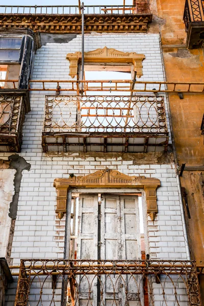Modernist Style Houses Restoration Next San Francisco Square Cartagena City —  Fotos de Stock