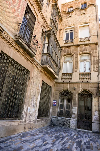 Cartagena Murcia Spain July 2022 Modernist Style Houses Restoration Next — Fotografia de Stock