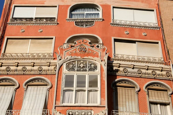 Beautiful Modernist House Facade Center Town Cartagena City — ストック写真