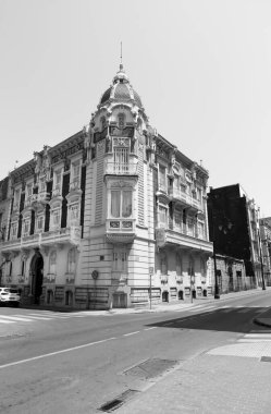 Cartagena, Murcia, Spain- July 17, 2022: Casa Aguirre late nineteenth century Palace rococo modernist and victorian style