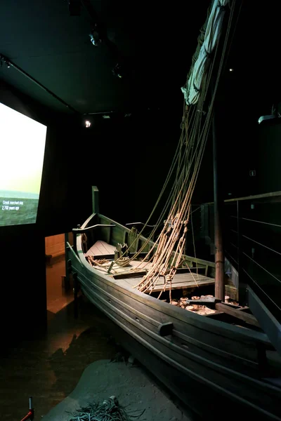Alicante Spain July 2022 Shipwrecked Galleon Showroom Archaeological Museum Alicante — Zdjęcie stockowe