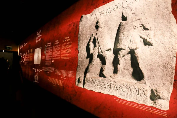 Alicante Spain July 2022 Gladiator Temporal Exhibition Archaeological Museum Alicante — Fotografia de Stock