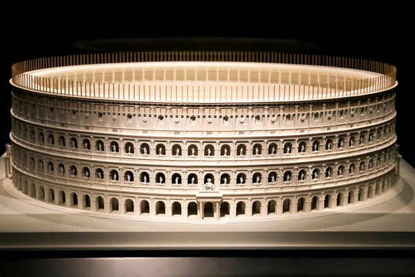 Аликанте Испания Июля 2022 Года Масштабная Модель Колизея Выставлена Археологическом — стоковое фото