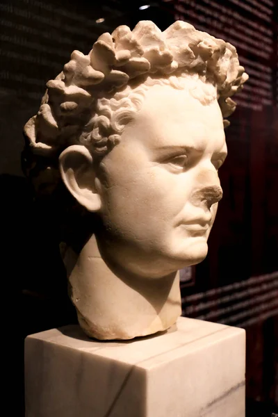 Alicante Spain July 2022 Portrait Emperor Titus Made Marble Colosseum — Stock fotografie