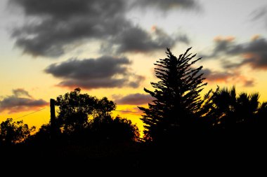 Clouds and lovely sky at Sunset in Alicante in summer