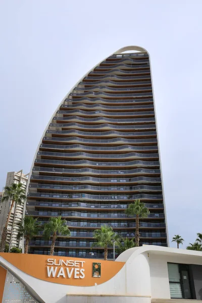 Benidorm Alicante Spain Вересня 2022 Сучасні Архітектурні Будівлі Під Назвою — стокове фото