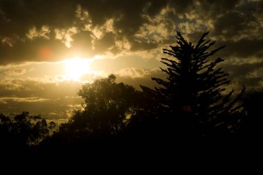 Clouds and lovely sky at Sunset in Alicante in summer