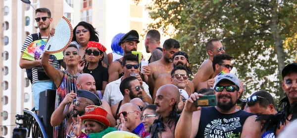Benidorm Alicante Spanien September 2022 Menschen Tanzen Und Haben Spaß — Stockfoto