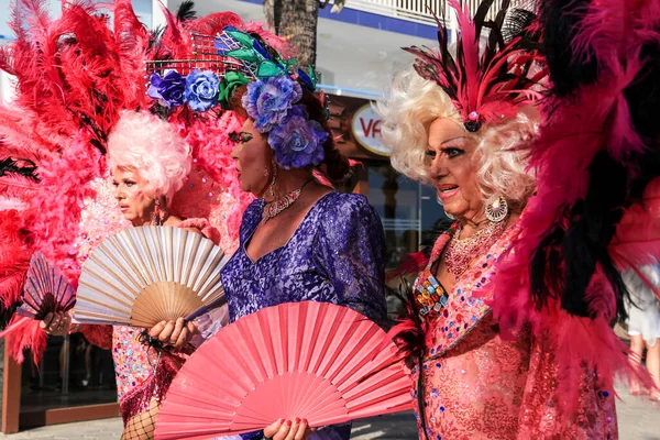 Benidorm Alicante Hiszpania Września 2022 Ludzie Tańczą Bawią Się Gej — Zdjęcie stockowe
