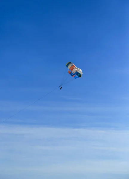 Benidorm Alicante Espanha Setembro 2022 Pessoas Parasailing Santa Pola Dia — Fotografia de Stock