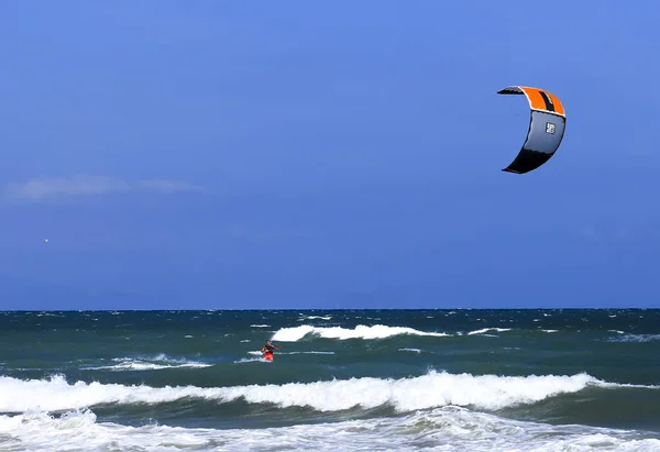 Alicante Spainl September 2022 Surfer Arenales Del Sol Beach Blue — Stock Photo, Image