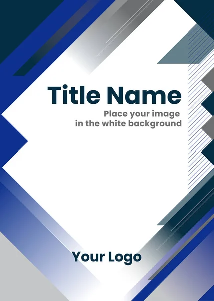 Afiş kapağı mavi ve gri