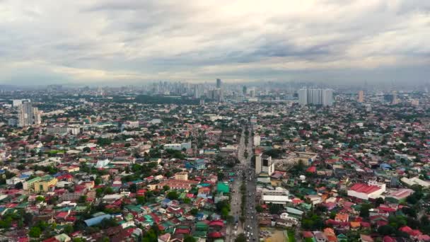Manila stad, huvudstad i Filippinerna. — Stockvideo