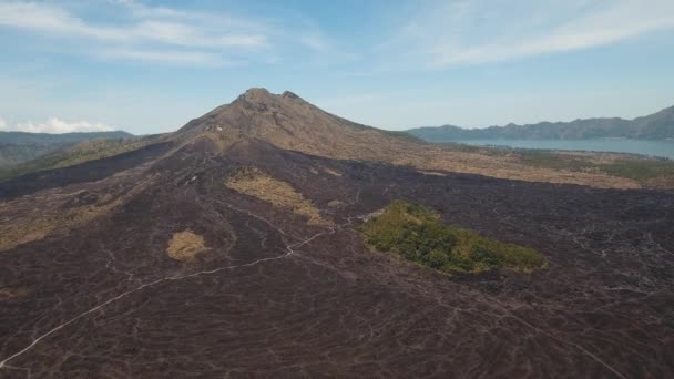 Wulkan Batur, Bali, Indonezja. — Wideo stockowe