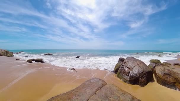 Bella spiaggia in Sri Lanka . — Video Stock