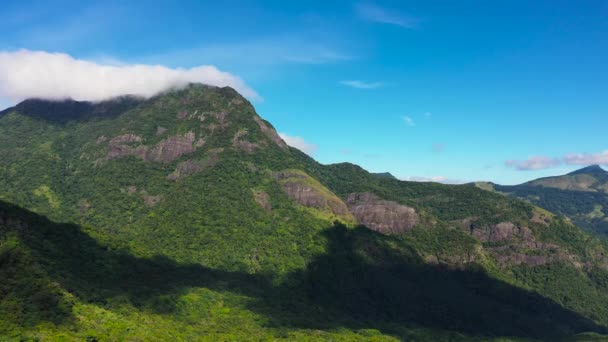 斯里兰卡有山脉和丛林的热带地貌. — 图库视频影像