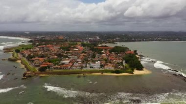 Galle manzaralı eski bir kale. Sri Lanka.