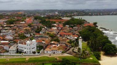 Old fort in Galle City Sri Lanka. Galle town and lighthouse in Sri Lanka